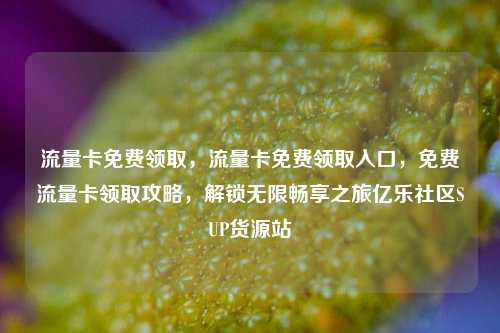 流量卡免费领取，流量卡免费领取入口	，免费流量卡领取攻略，解锁无限畅享之旅亿乐社区SUP货源站  第1张